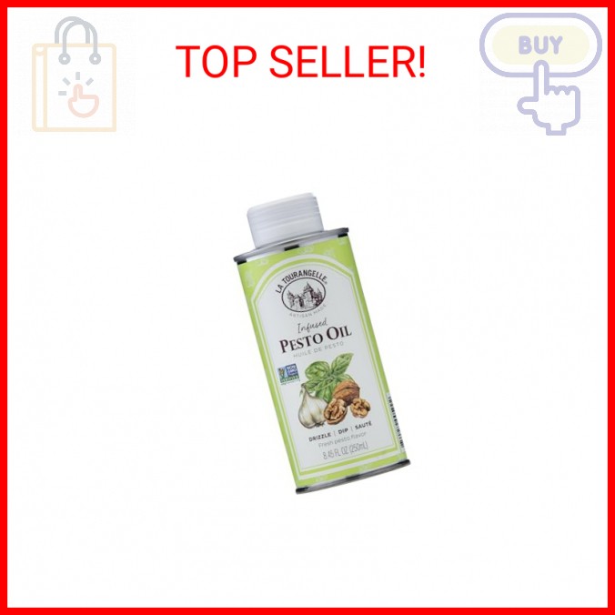 Pesto Infused Oil for Pasta and Salads, Seasonings, Dipping Sauce, Vinaigrette,