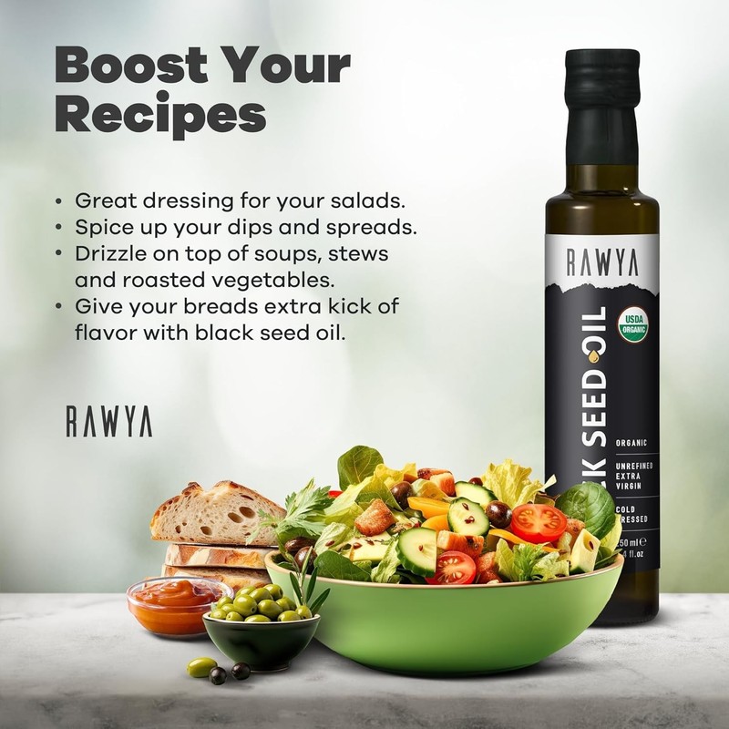 Black Seed Oil - USDA Organic Certified - Cold Pressed - 8.4 Fl oz - Extra Vi... gallery