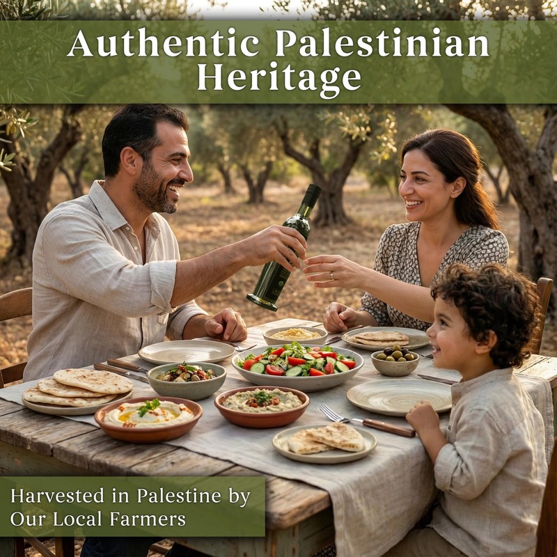 Al'Ard Palestinian Organic Extra Virgin Olive Oil, 750ml Cold Pressed Olive O... gallery