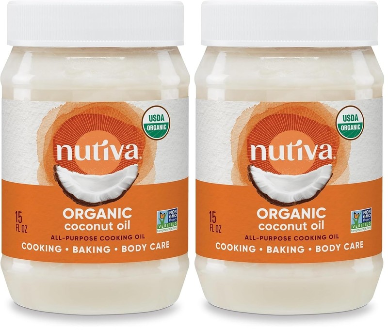 Organic Steam-Refined Coconut Oil, 15 Fl Oz (Pack of 2) - Versatile & Healthy gallery