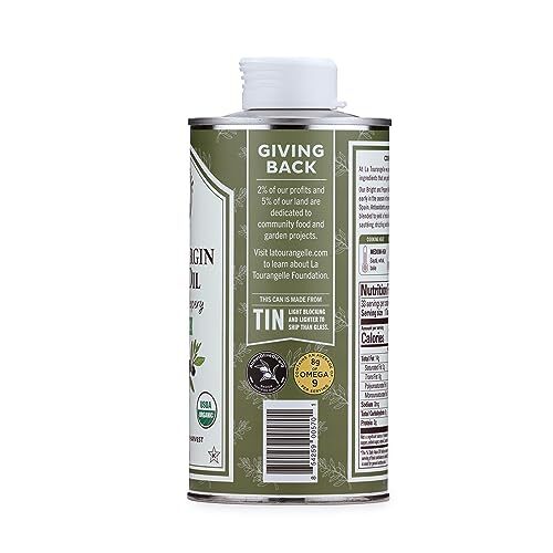 La Tourangelle Organic Extra Virgin Olive Oil Cold-Pressed High Antioxidant P... gallery