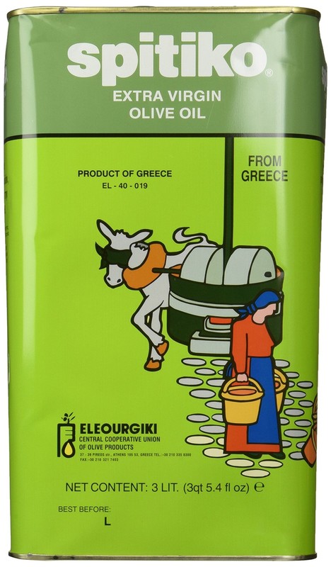 Spitiko Greek Extra Virgin Olive Oil 3 liter can