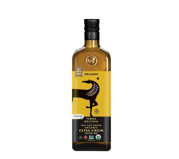 Terra Delyssa Organic Extra Virgin Olive Oil, 34 fl. oz. Glass – Pack Of 1