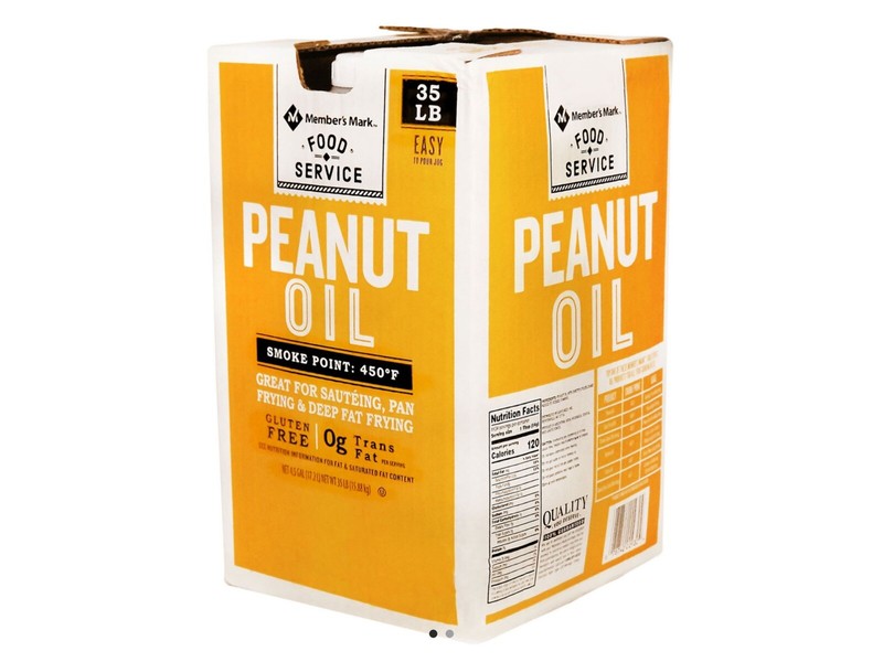 35 POUNDS PURE PEANUT OIL Perfect for sauteing pan deep turkey frying 4.5 gal