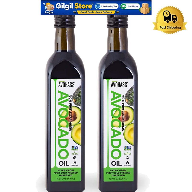 Versatile Kenya Extra Virgin Avocado Oil Pack – 2 x 16.9 fl oz, & Kosher