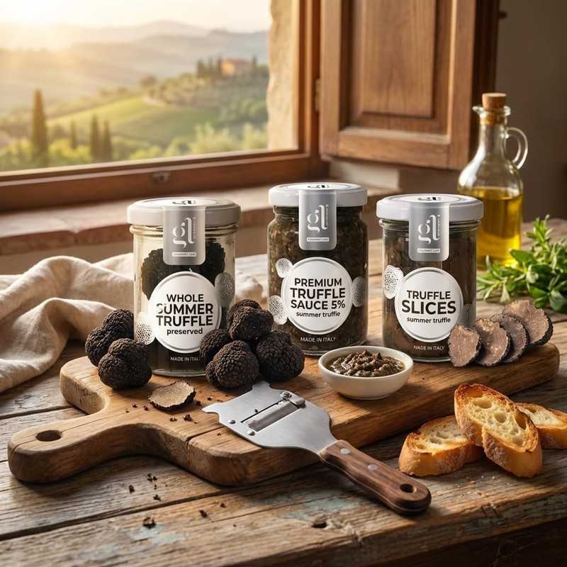 Truffle Slices, Black Summer Truffle Carpaccio, (85 gr) (2.99 oz), Preserved, Th gallery