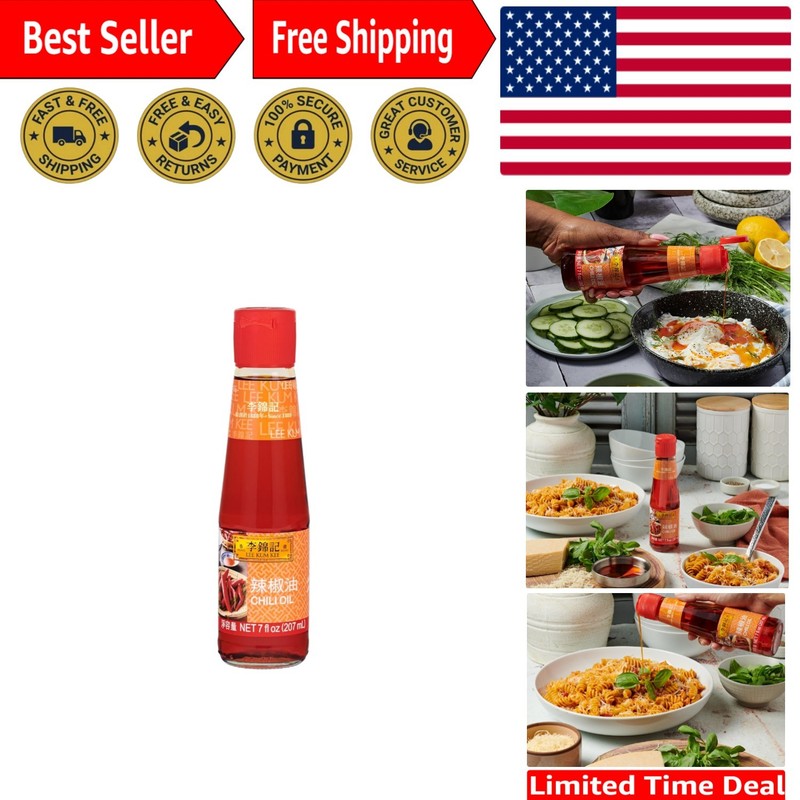 7oz Artisan Chili Oil Infused with Dried Peppers - Spicy Culinary Essential