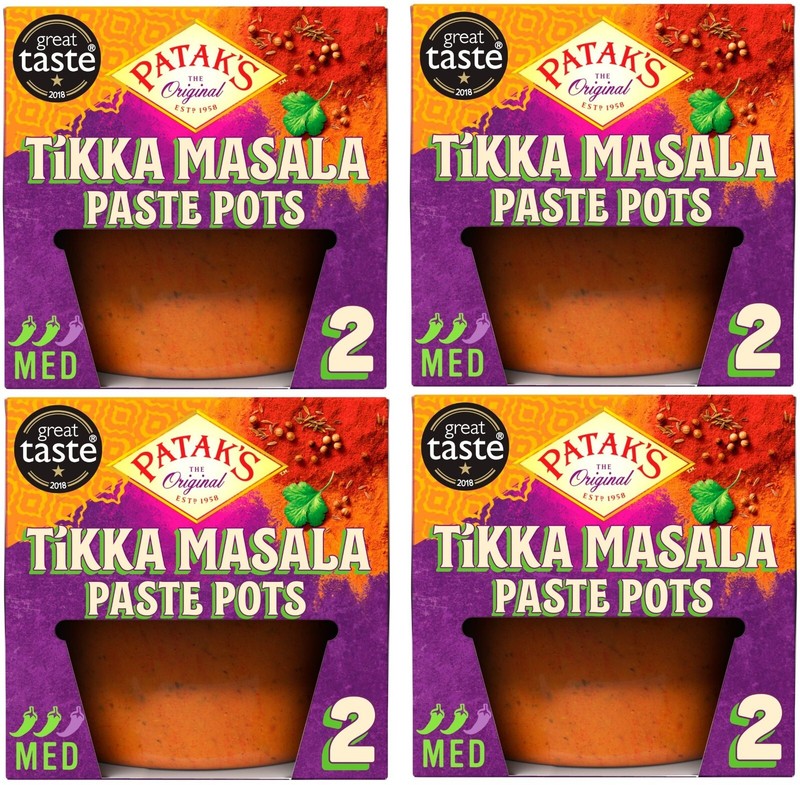 Patak's Tikka Masala Curry Paste Pot 8 x 70g