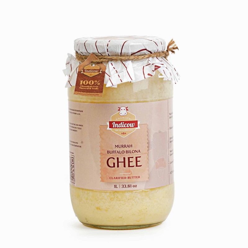 Indicow Murrah Buffalo Desi Ghee | Grass Fed Buffalo| Pure Authentic Vedic 10…