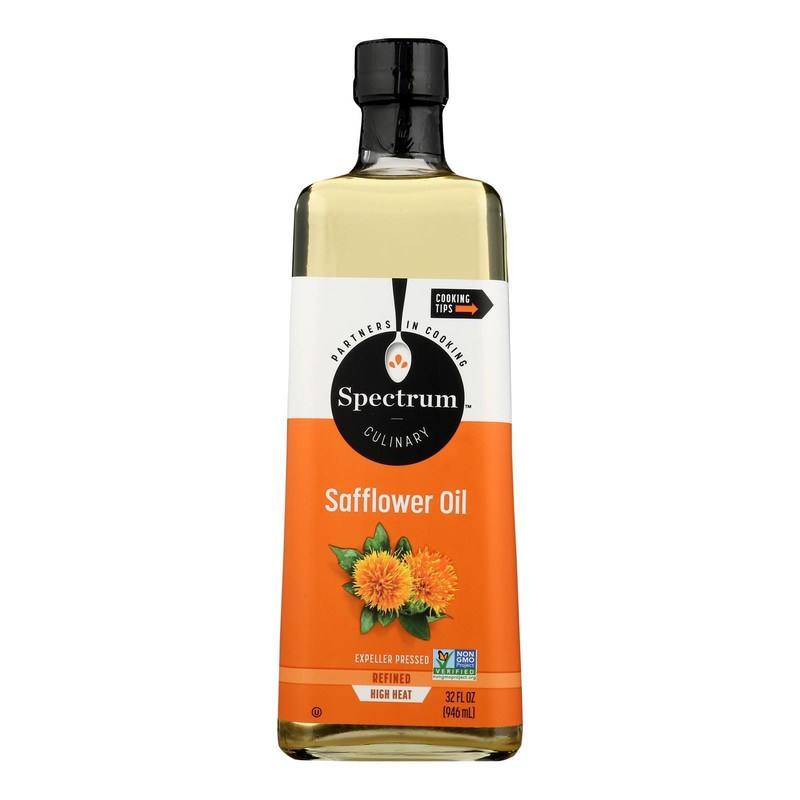 Spectrum Naturals Oil Safflower Oleic Refined 32fl oz (Pack of 3)