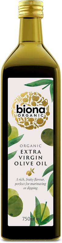 Biona Organic Extra Virgin Olive Oil, 750ml - Cold Pressed - From Organically Gr