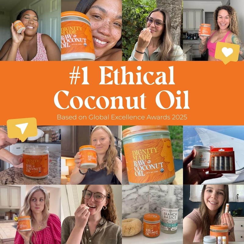 Unrefined Virgin Coconut Oil - Ethically Sourced 4 fl oz for Cooking & Beauty gallery