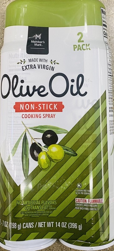 Member’s Mark Extra Virgin olive Oil 2 PACK Cans Cooking Oil Spray 14 oz