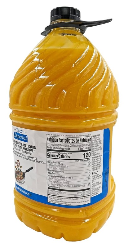 Sysco Butter-It Creamy Soybean Liquid Butter Alternative Oil | Kosher | 1 Gallon gallery