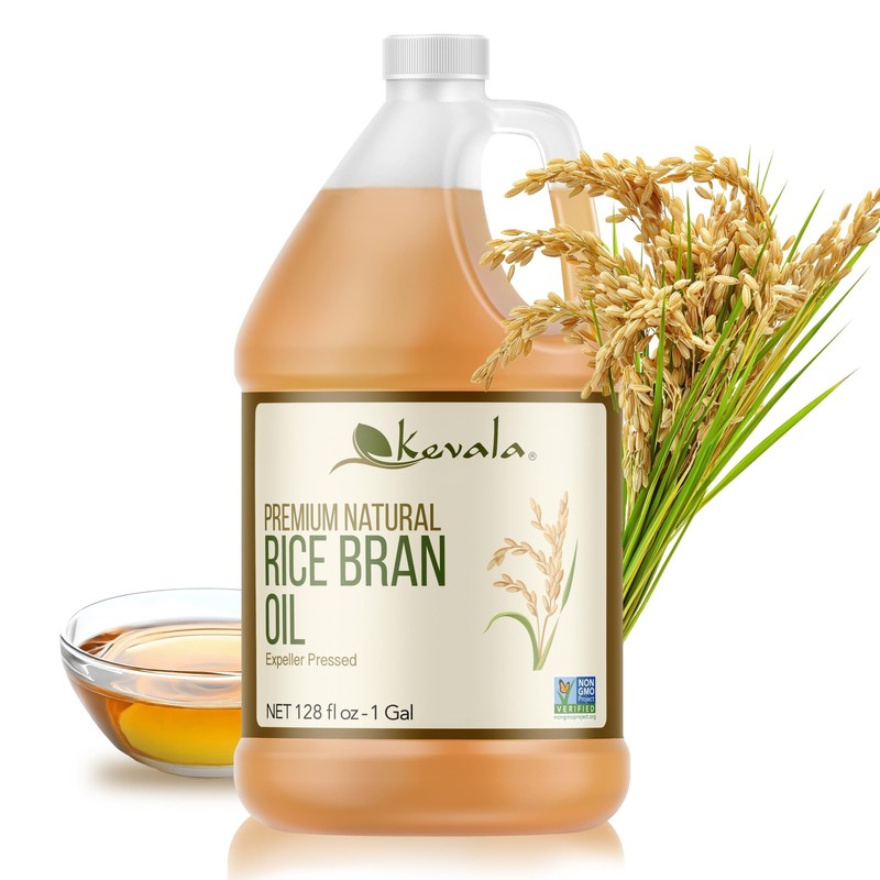 Kevala Rice Bran Oil – Smooth Oil with Delicate Scent and Flavor for Baking,