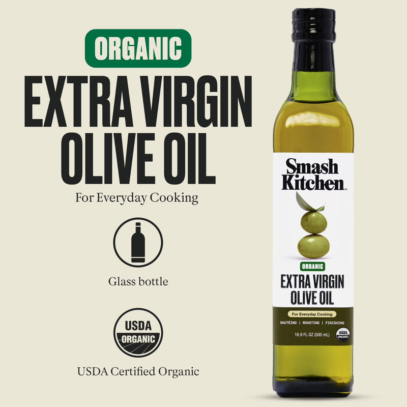Smash Kitchen Organic Classic Extra Virgin Olive Oil, 16.9 fl oz gallery