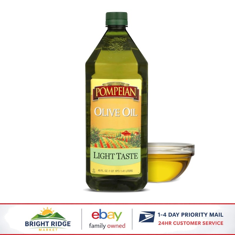 Light Taste Olive Oil Bottle 48 Fl Oz, Perfect for Mediterranean Cuisine