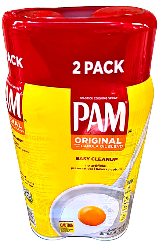 PAM Original No-Stick Cooking Spray with Canola Oil Blend 2 x 12 Oz