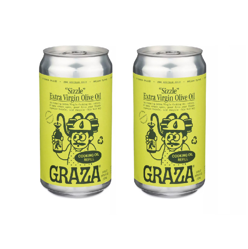 Graza Sizzle Extra Virgin Olive Oil Refill 24.5 fl oz ( pack of 2 )
