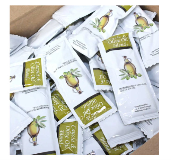 Saucer Canola Olive Oil Blend 1/8 fl oz 25% Extra Virgin-200 PACK,BY:JUNE 03/27