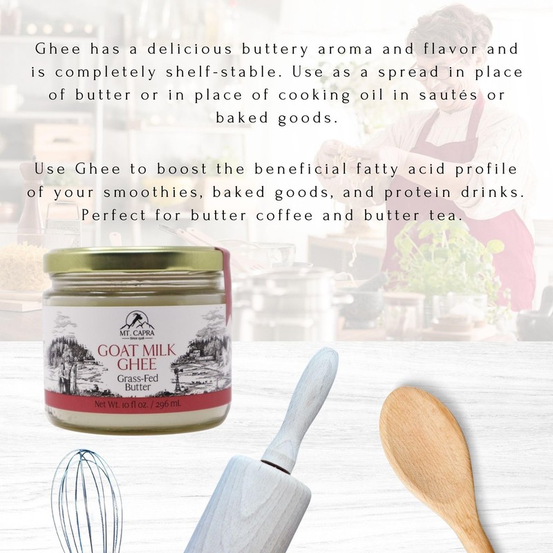 Mt. Capra Goat Milk Ghee | GrassFed Clarified Butter High in MCT Oil Perfect ... gallery