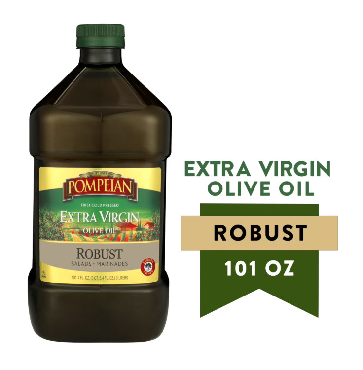 Pompeian Robust Extra Virgin Olive Oil – 101 fl oz