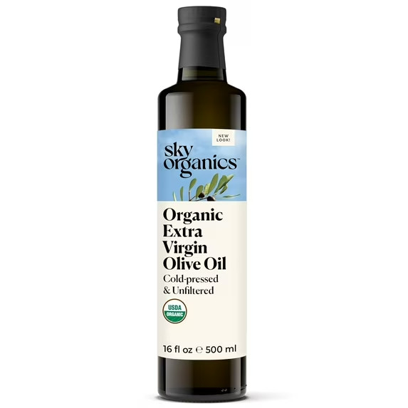 Sky Organics – Organic Extra Virgin Olive Oil, 16 Fl Oz – Cold Pressed & Unfilte