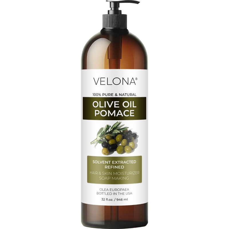 Olive Pomace Oil By Velona 2oz-7lb Refined Cold pressed Skin, Hair Body Face gallery