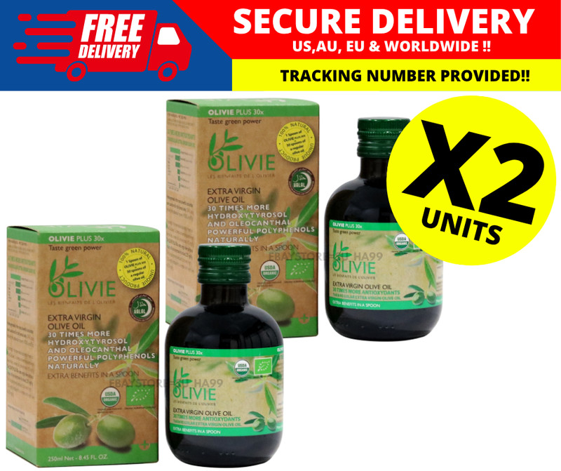 Olive House Olivie Plus 30x Extra Virgin Olive Oil Rich Antioxidant 250ML ( X2 )