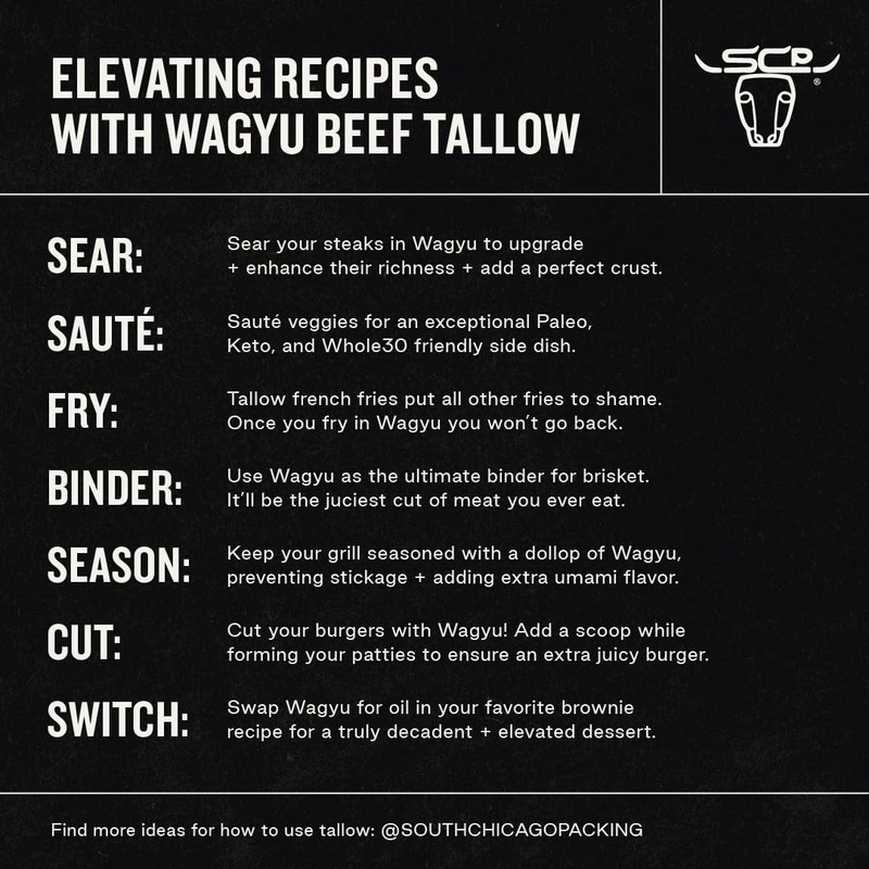 Wagyu Beef Tallow 42oz Pure Cooking Fat Keto Paleo Frying Oil gallery