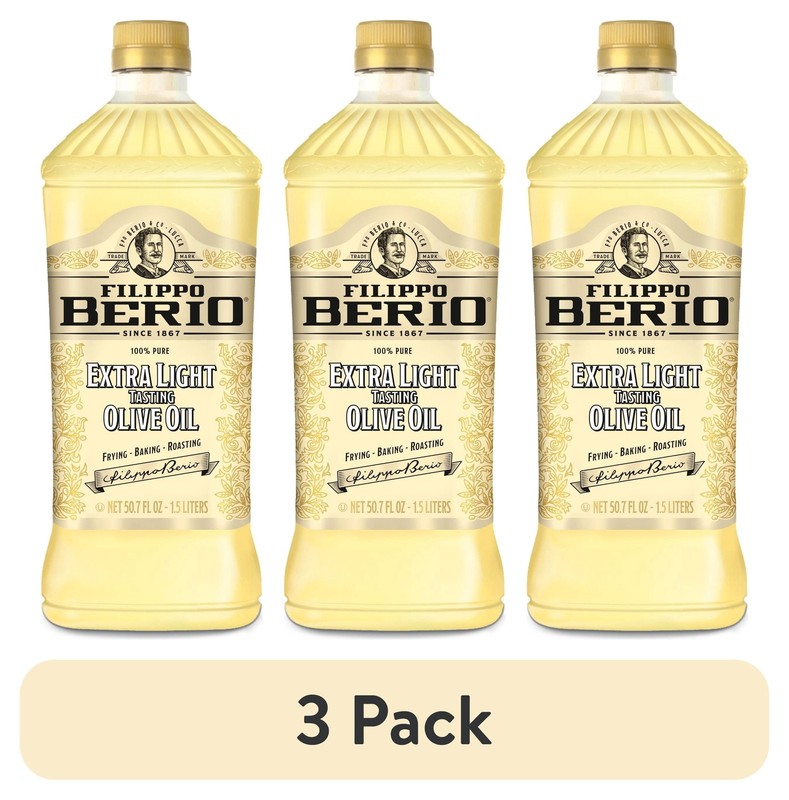 (3 pack) Filippo Berio Extra Light Olive Oil 50.7 fl oz