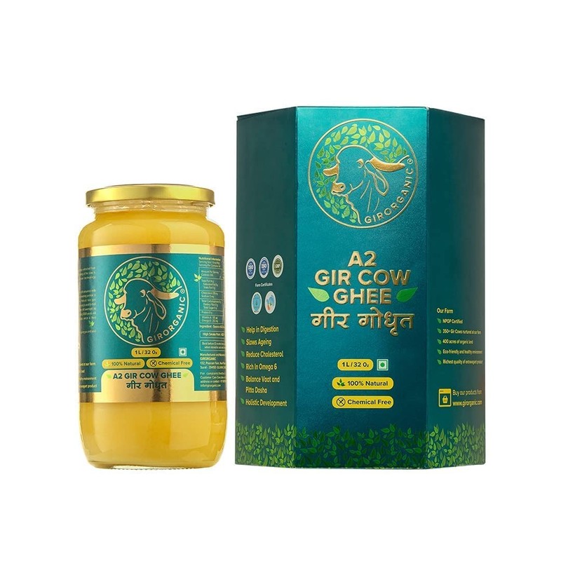 GirOrganic A2 Ghee Butter Organic Grass Fed 32 oz | Healthy Butter Alternativ…