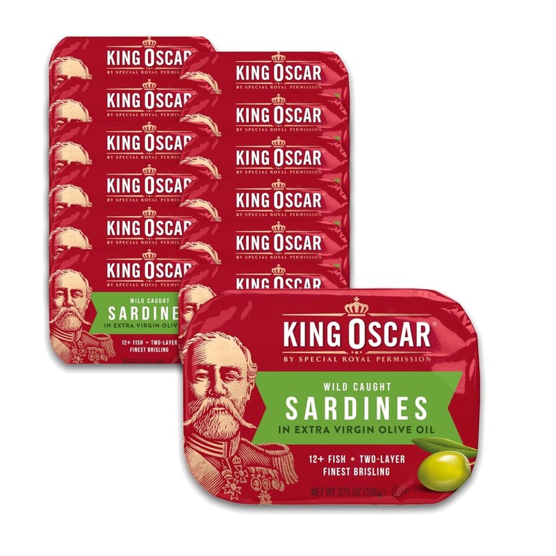 Brisling Sardines in Extra Virgin Olive Oil, 12ct