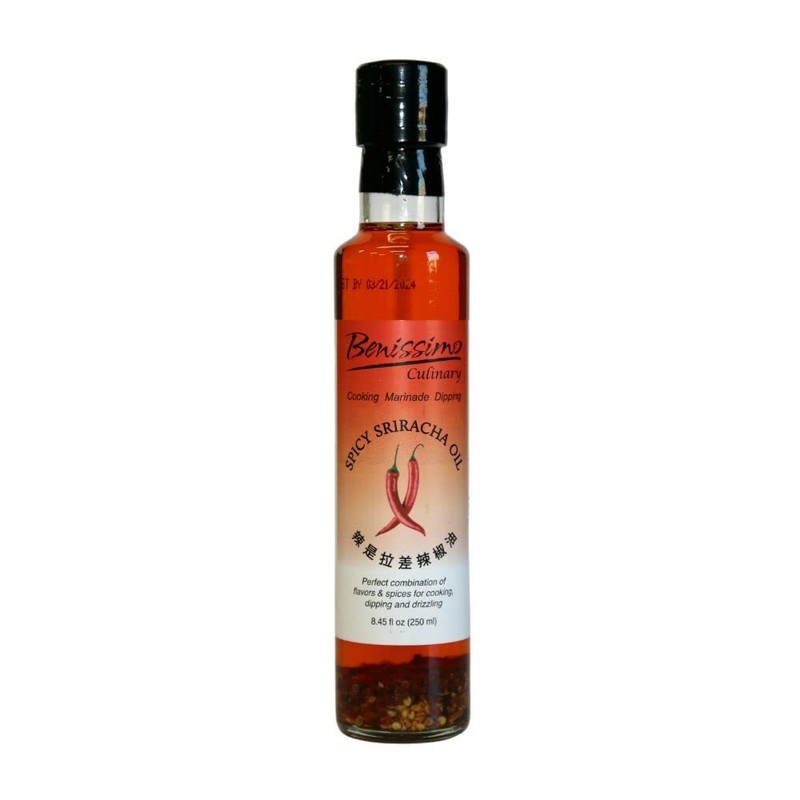 Spicy Sriracha Oil 845 Fl Oz Vegan All Natural Umami Rich High Heat Cooking Oil
