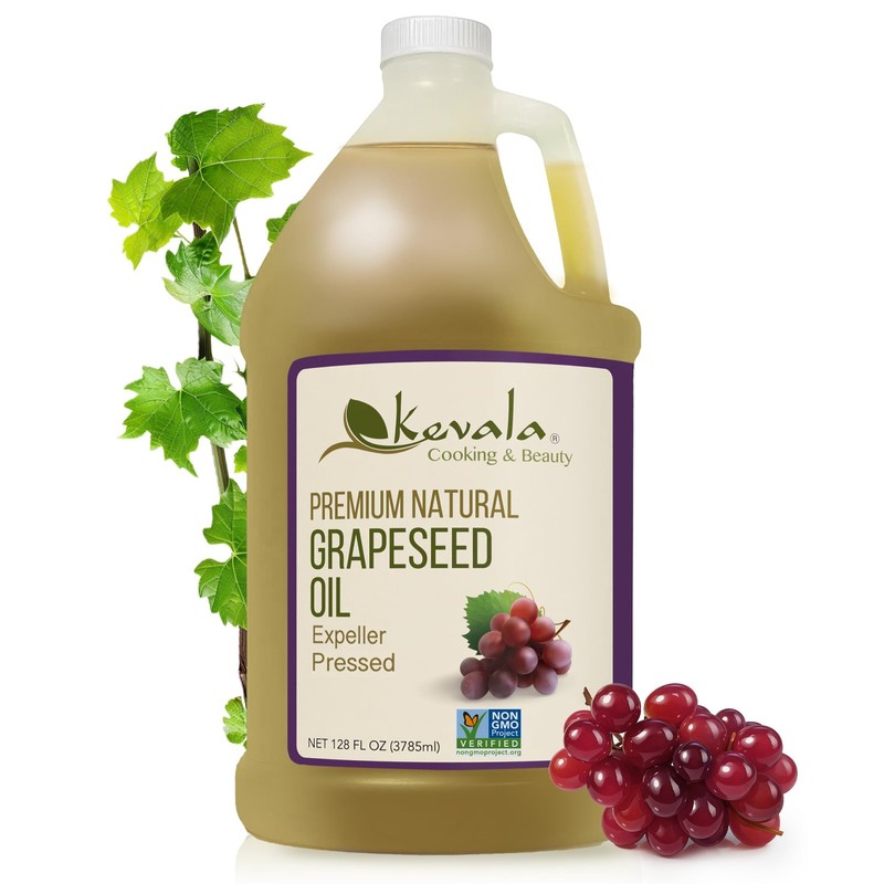 Kevala Grapeseed Oil | NonGMO Expeller Pressed Grape Seed Oil for Cooking, Ri…