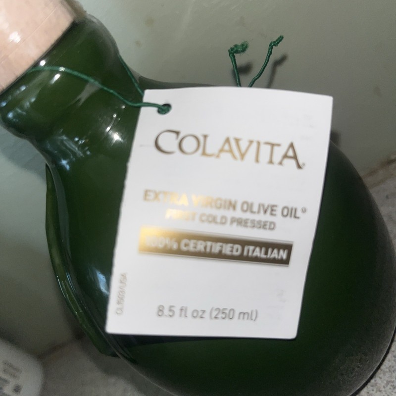 Colavita Extra Virgin Olive Oil -8.5 Fl Oz, 250ml Rare Pottery Bottle gallery