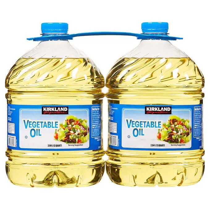 Kirkland Signature 100% Pure Vegetable Oil 3 qt.- 2 Count