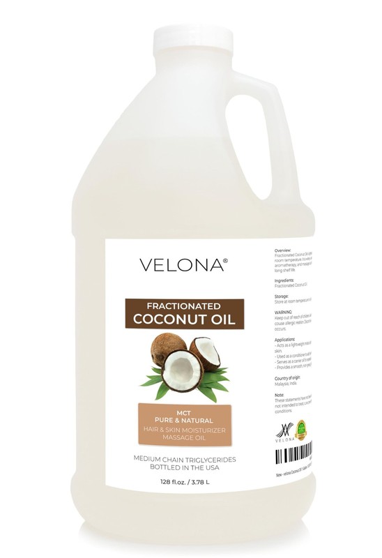 velona MCT Coconut Oil 1 Gallon / 128 Fl Oz | 100% Pure and Natural Carrier O...