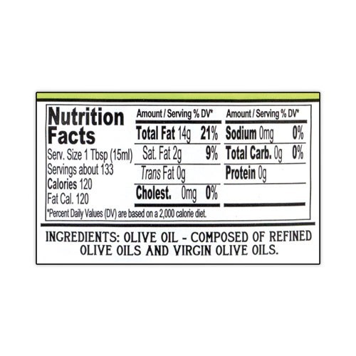 Bertolli Extra Light Tasting Olive Oil, 2 L Bottle gallery