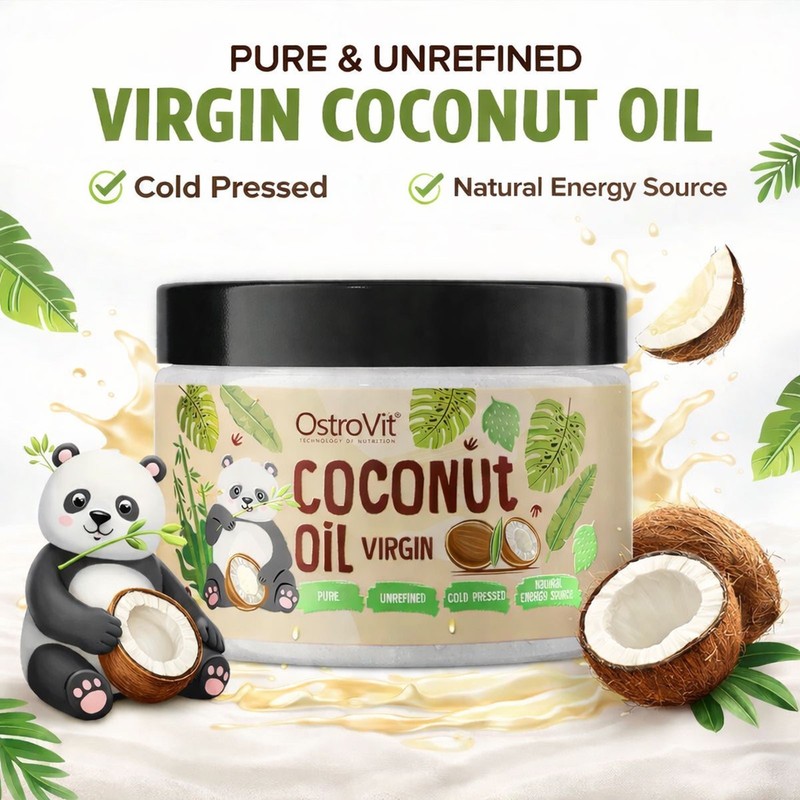 COCONUT OIL 100% EXTRA VIRGIN 400 g – NATURAL FLAVOR, COLD-PRESSED & UNREFINED