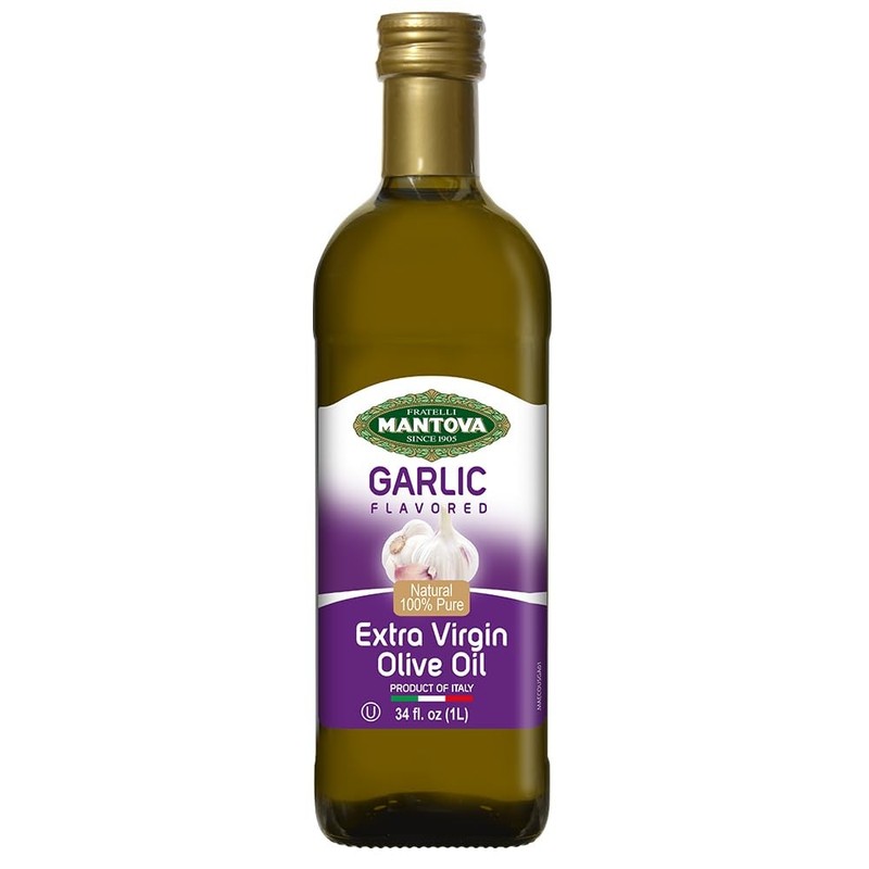 Garlic Extra Virgin Olive Oil (EVOO) – Cold-Pressed, Premium Quality, Importe…