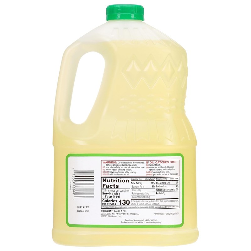 Crisco Pure Canola Oil 64 Fluid Ounce gallery