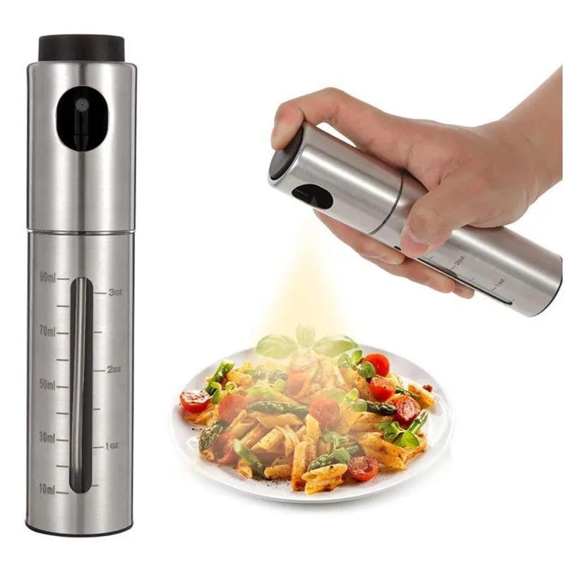 304 Stainless Steel Oil & Vinegar Spray Bottle – BBQ & Baking Kitchen Sprayer