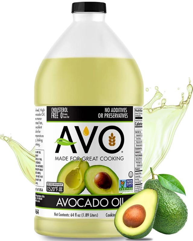 AVO NON GMO 100% Avocado Oil, 64 Fl-oz, NO Preservatives Added