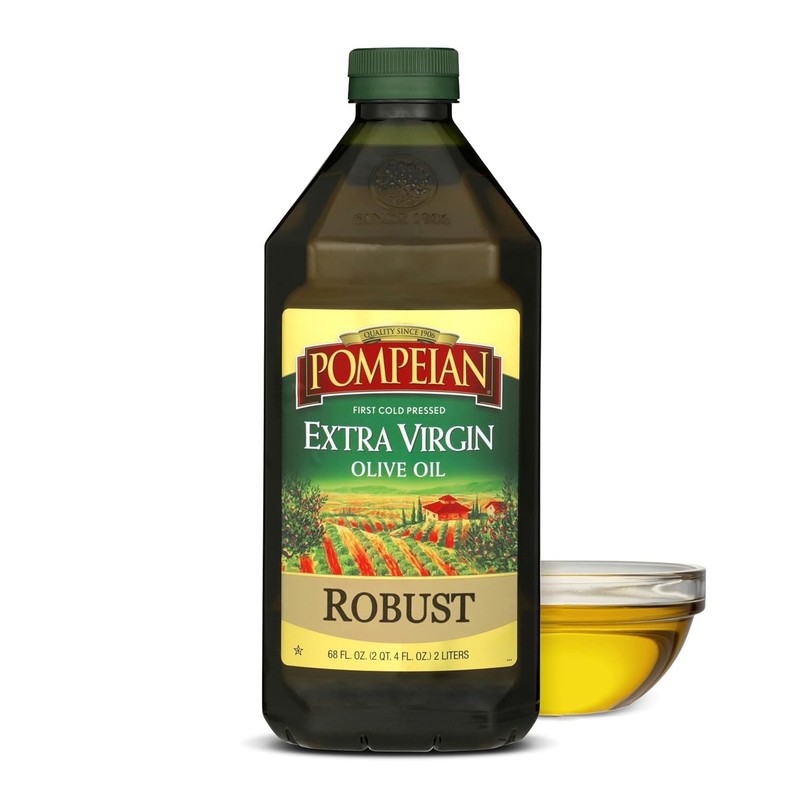 Pompeian Robust Extra Virgin Olive Oil – 68 Fl Oz – 68 (Pack of 1)