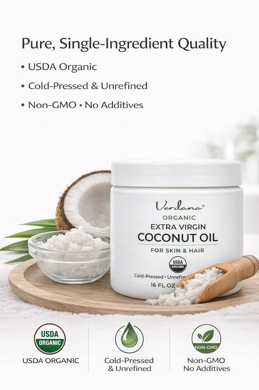 Extra Virgin Organic Coconut Oil for Skin – Rich 16 Fl Oz (Pack of 1) gallery