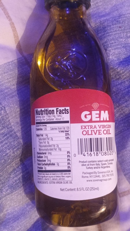 GEM Extra Virgin Olive Oil Cold Pressed 251ml Pantry Cooking & Serving Oil