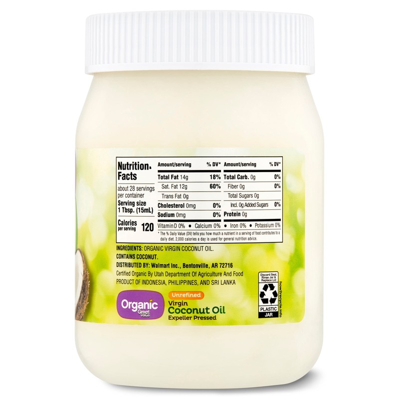 Organic Unrefined Virgin Coconut Oil, 14 fl oz gallery