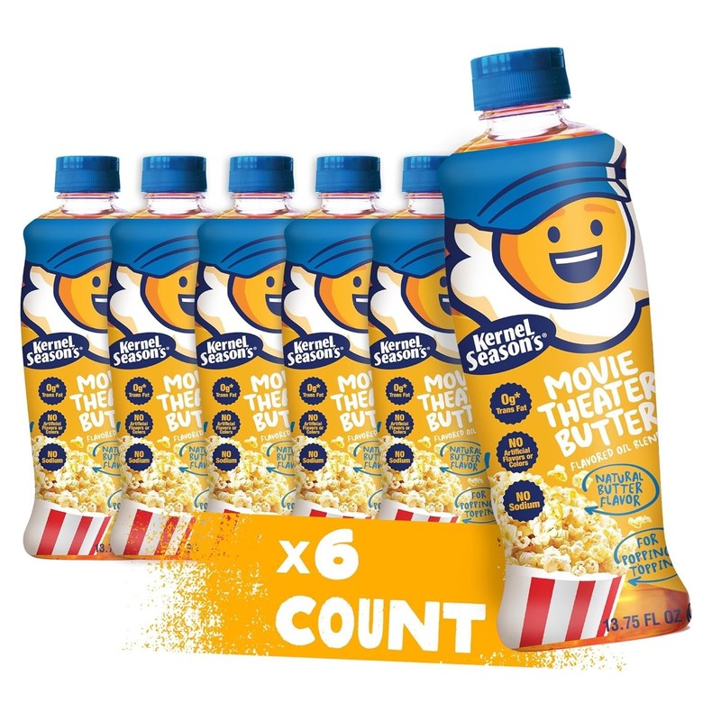 KERNEL SEASON'S MOVIE THEATER BUTTER FLAVORED OIL BLEND 6 PACK 12/2026