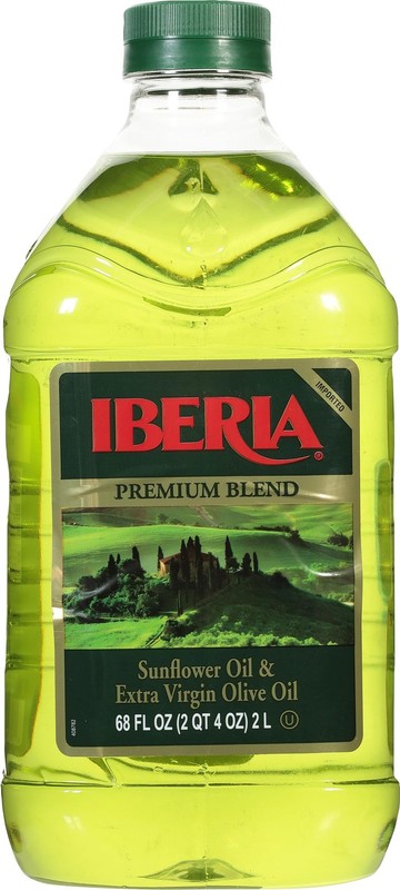 Iberia Premium Blend Sunflower Oil & Extra Virgin Olive Oil 68 Fl Oz